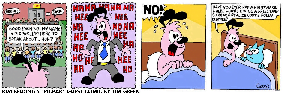 Guest Strip by Tim Green: Speech