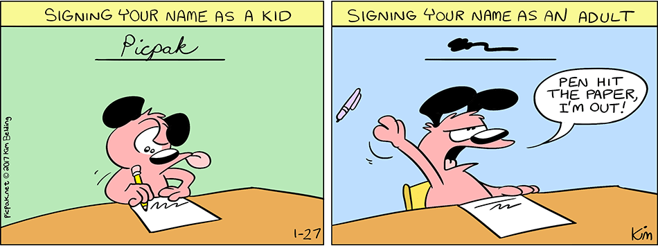 Signing Your Name