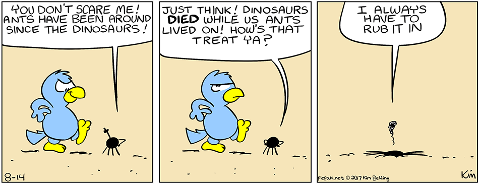 Ant vs. Dinosaur